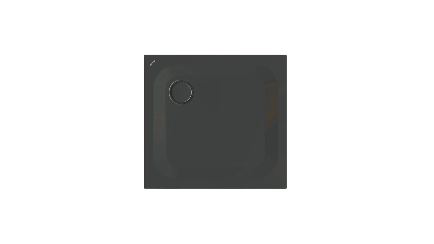 Bette rechteck Duschwanne „BetteUltra“ 80 × 75 cm in Schwarz