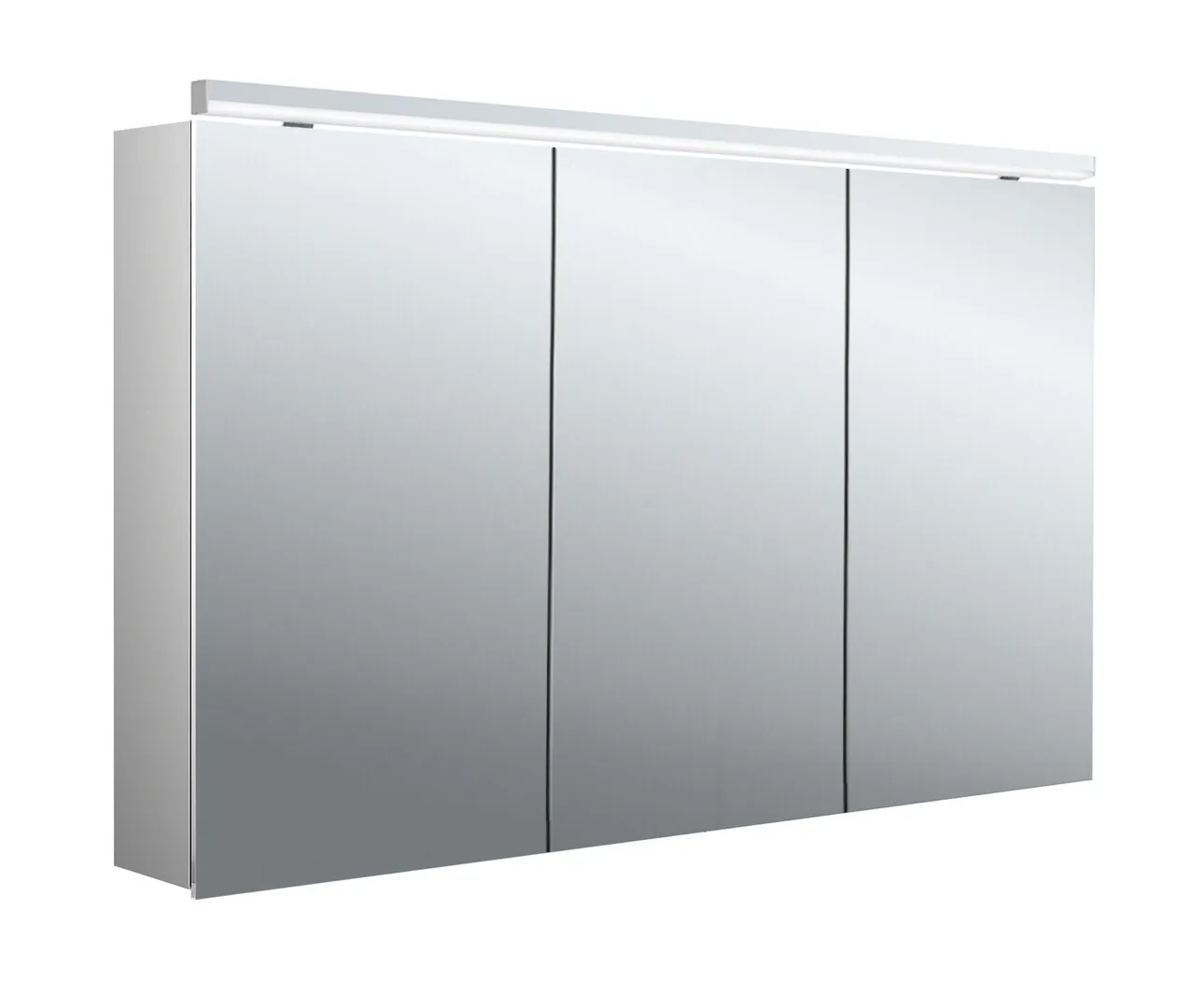 Lichtspiegelschrank pure 2 Classic Leuchte,Aufputz, mit Waschtischbeleuchtung,3 Tür, 1200mm