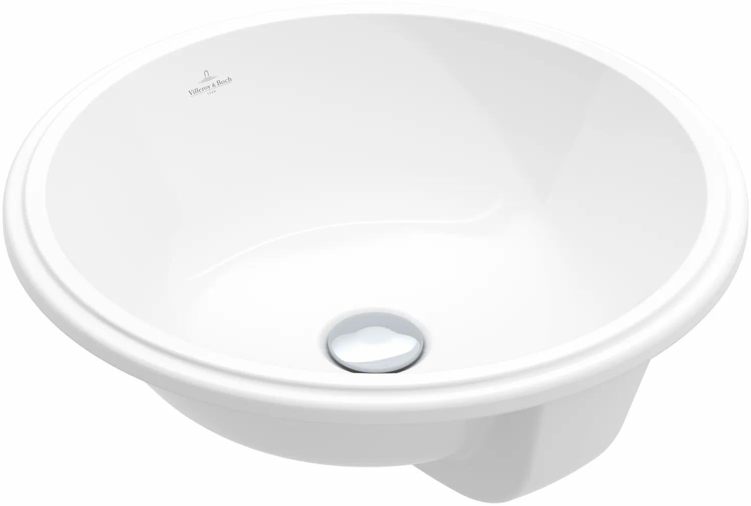 Villeroy & Boch Unterbauwaschtisch „Architectura“ ⌀ 450 mm, ohne Hahnlochbohrung in Weiß Alpin Villeroy & Boch Unterbauwaschtisch „Architectura“ ⌀ 450 mm, ohne Hahnlochbohrung in Weiß Alpin