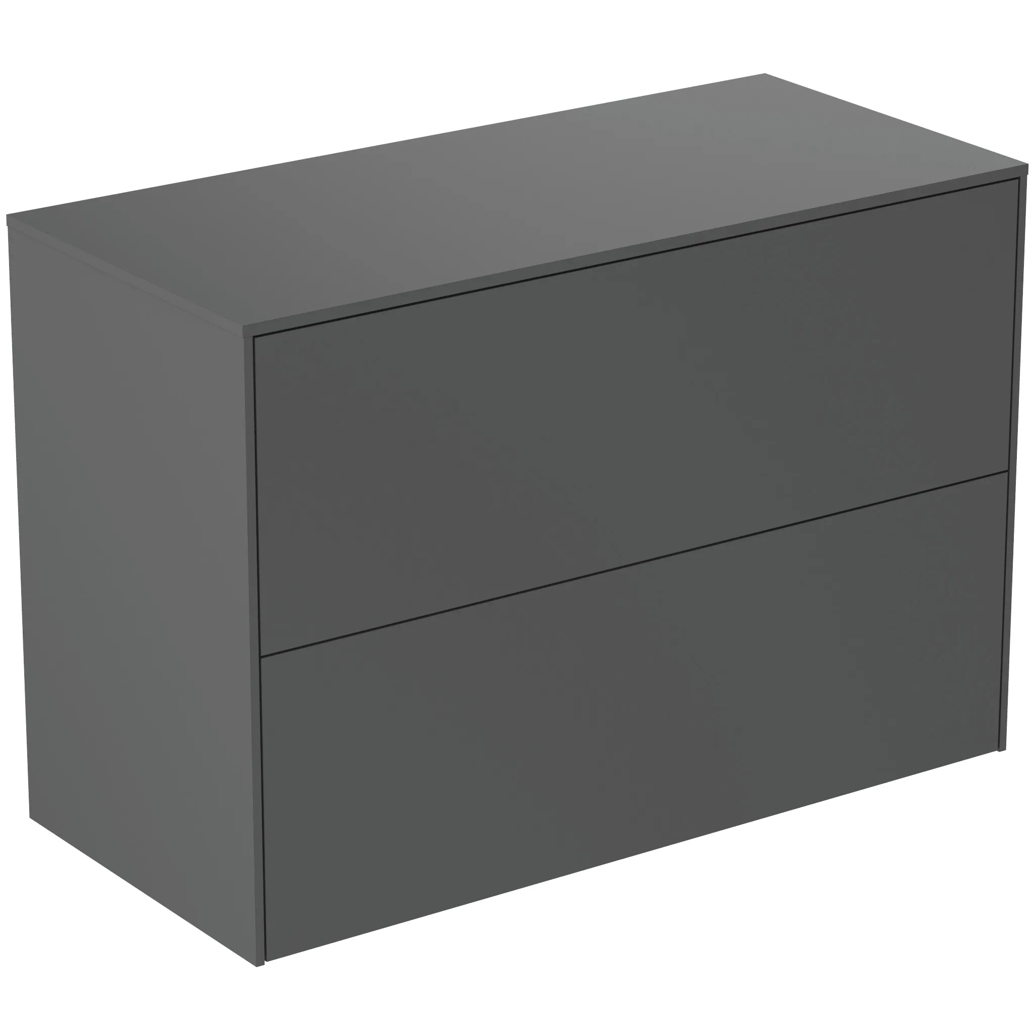 Ideal Standard Waschtischunterschrank „Conca“ 80,2 × 55 × 37,3 cm Anthrazit matt lackiert Ideal Standard Waschtischunterschrank „Conca“ 80,2 × 55 × 37,3 cm Anthrazit matt lackiert