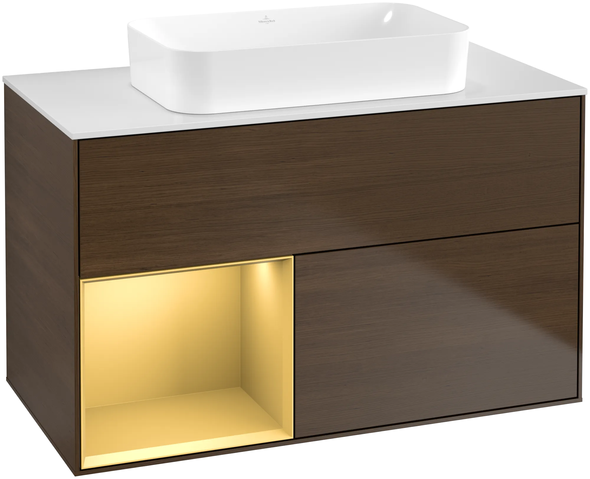 Villeroy & Boch Finion Waschbeckenunterschrank G65 1000x603x501mm mit Beleuchtung