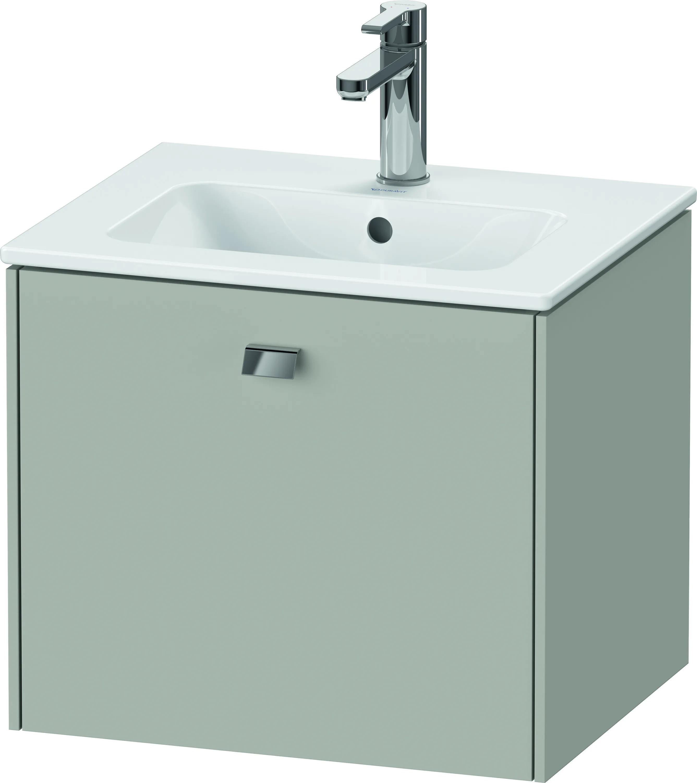 Duravit Waschtischunterschrank wandhängend „Brioso“ 52 × 44,2 × 41,9 cm in Betongrau Matt