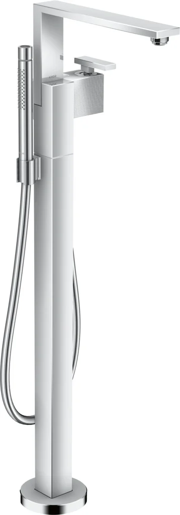 Hansgrohe AXOR Edge Einhebel-Wannenmischer bodenstehend, Diamantschliff Chrom, Ausladung 255 mm