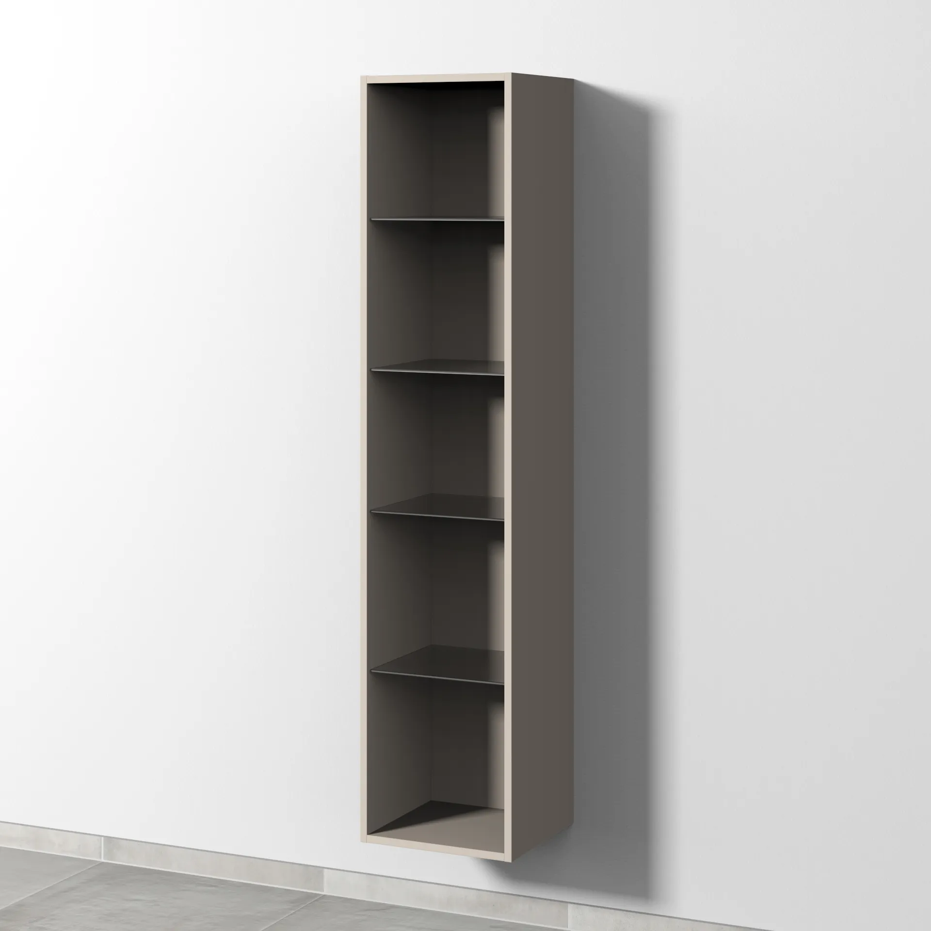 Sanipa Regal "2morrow" 350 × 1615 × 328 mm in Kaschmir (matt) Größe: 35 × 32,8 × 161,5 cm|Farbe: Kaschmir (matt)