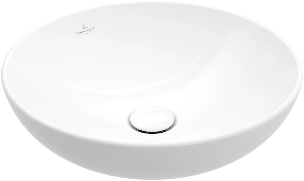 Villeroy & Boch Aufsatzwaschtisch aus TitanCeram „Loop & Friends“ ⌀ 420 mm, ohne Hahnlochbohrung in Graphite Villeroy & Boch Aufsatzwaschtisch aus TitanCeram „Loop & Friends“ ⌀ 420 mm, ohne Hahnlochbohrung in Graphite