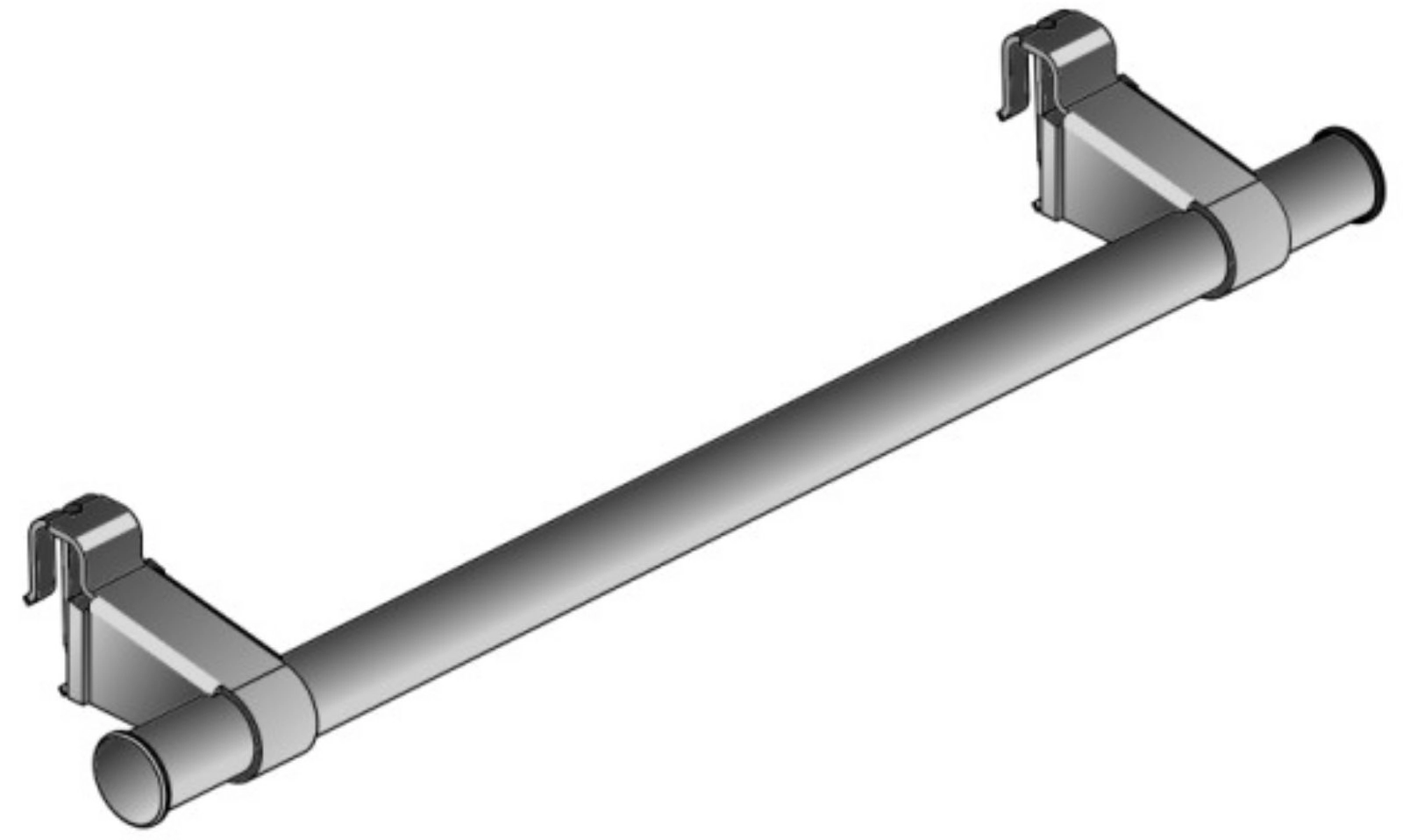 Handtuchbügel Länge 900 mm Oberfläche weiß Handtuchbügel Länge 900 mm Oberfläche weiß