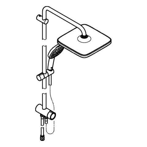 Grohe Tempesta Cube System 250 (2023) chrom Grohe Tempesta Cube System 250 (2023) chrom