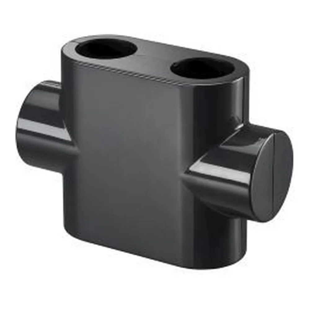 Design in Bad Anschlussgarnitur inkl. Thermostat für Heizkörper mit 50 mm Anschluss Durchgangsform „Multiblock T“ in anthrazit Design in Bad Anschlussgarnitur inkl. Thermostat für Heizkörper mit 50 mm Anschluss Durchgangsform „Multiblock T“ in anthrazit