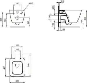WC „StradaII“ 36 × 35 × 54 cm WC „StradaII“ 36 × 35 × 54 cm