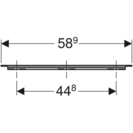 iCon Griff: hochglanz-verchromt, B=58.9cm iCon Griff: hochglanz-verchromt, B=58.9cm