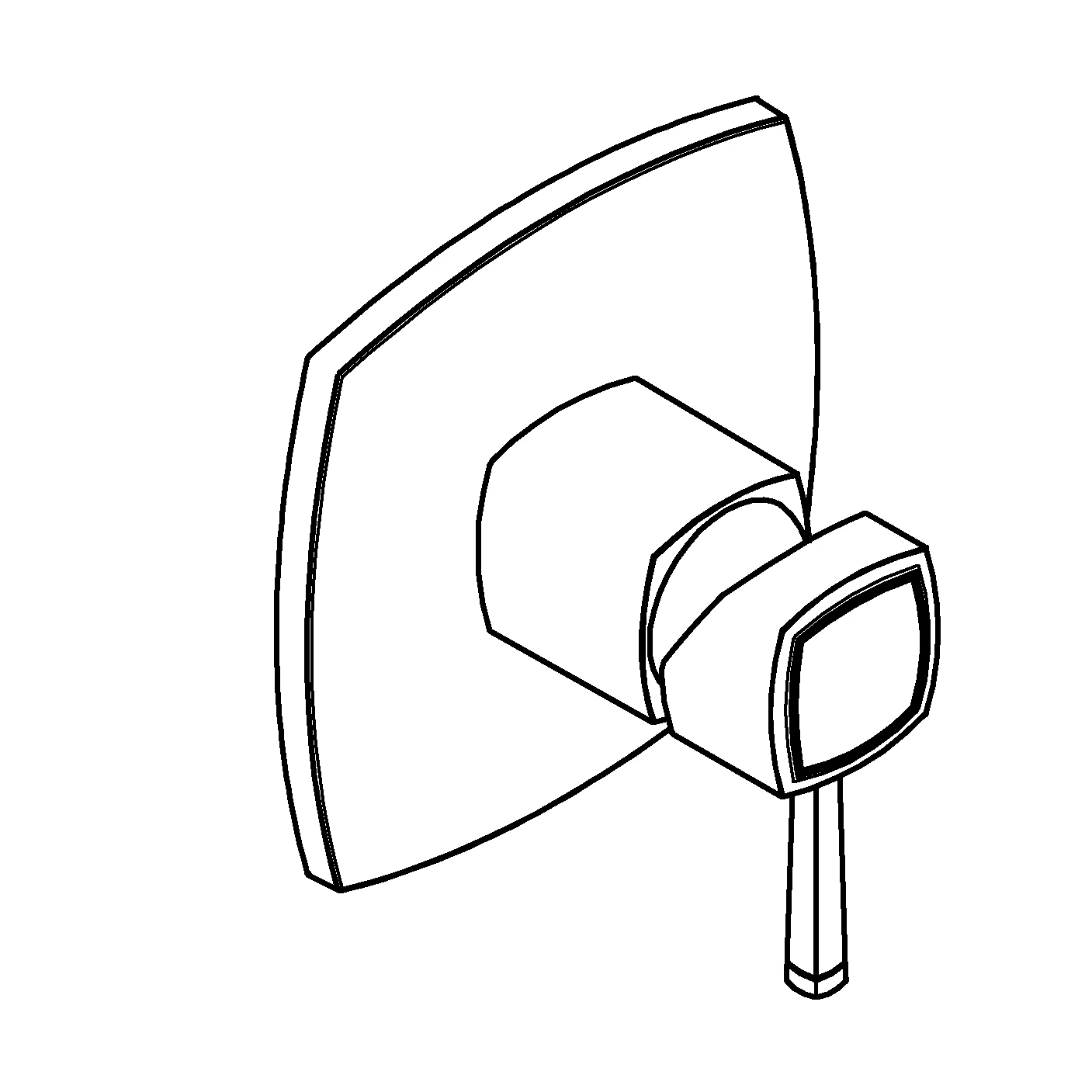 Einhand-Brausebatterie Grandera 24259, Fertigmontageset für Rapido SmartBox, chrom