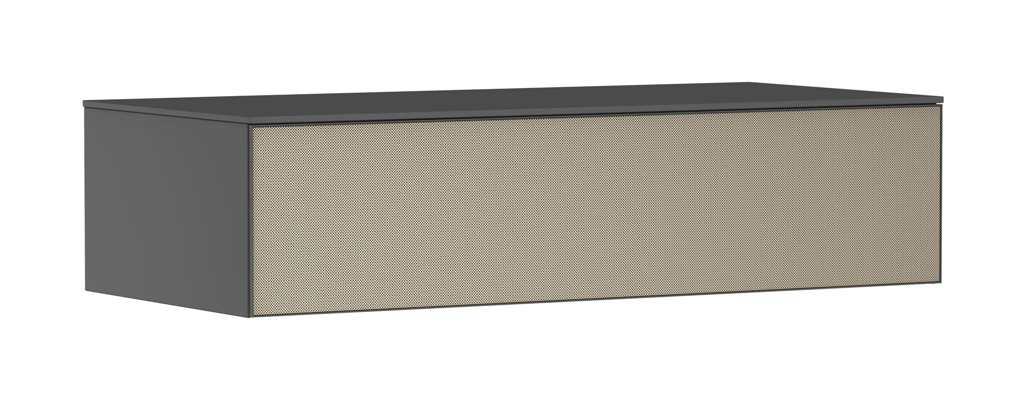 Hansgrohe Xevolos E Sideboard Schiefergrau Matt, 1180x550 mm, 1 Schubkasten, griff- und push-to-open, SoftClose, Wandmontage