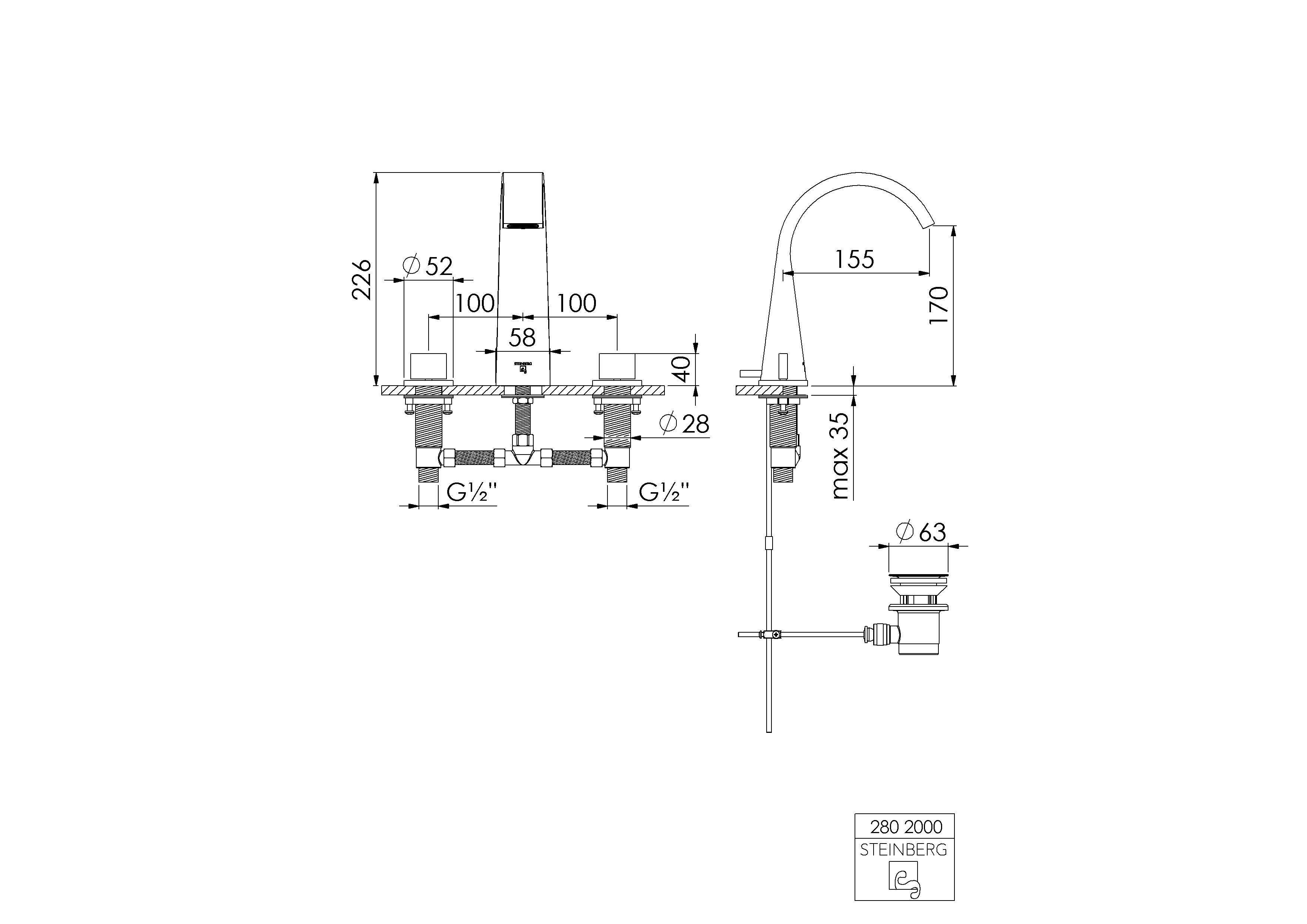 Steinberg Serie 280 Armatur Steinberg Serie 280 Armatur