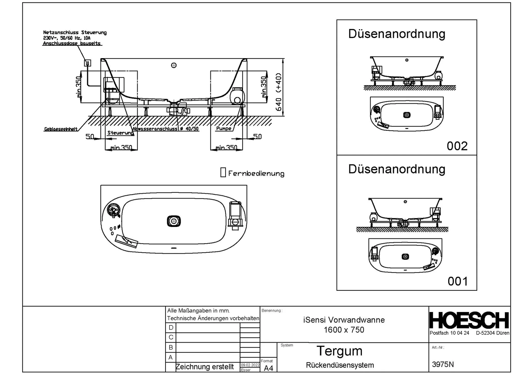 Hoesch Whirlwanne „iSensi“ mit Whirlsystem „Tergum“ vorwand halbkreis 160 × 75 cm in Weiß Hoesch Whirlwanne „iSensi“ mit Whirlsystem „Tergum“ vorwand halbkreis 160 × 75 cm in Weiß