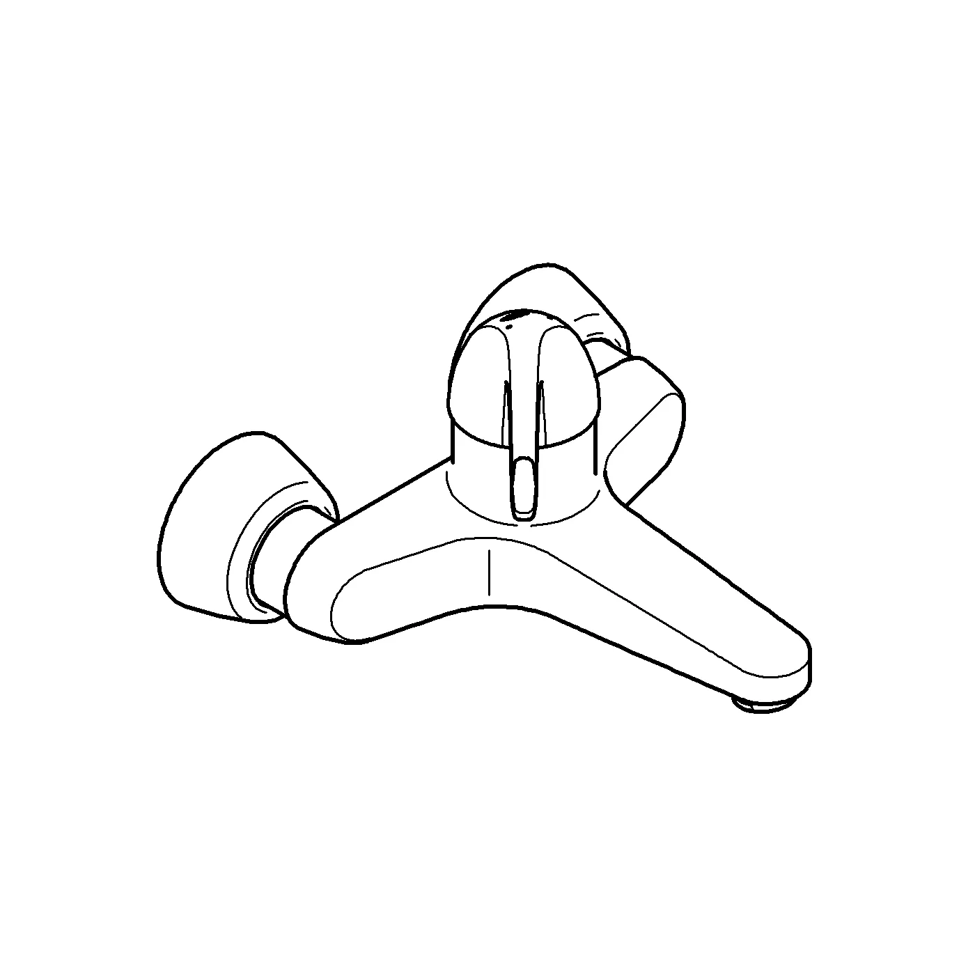 Grohe Euroeco Special Sicherheits-Mischbatterie 32795, Wandmontage, chrom Grohe Euroeco Special Sicherheits-Mischbatterie 32795, Wandmontage, chrom