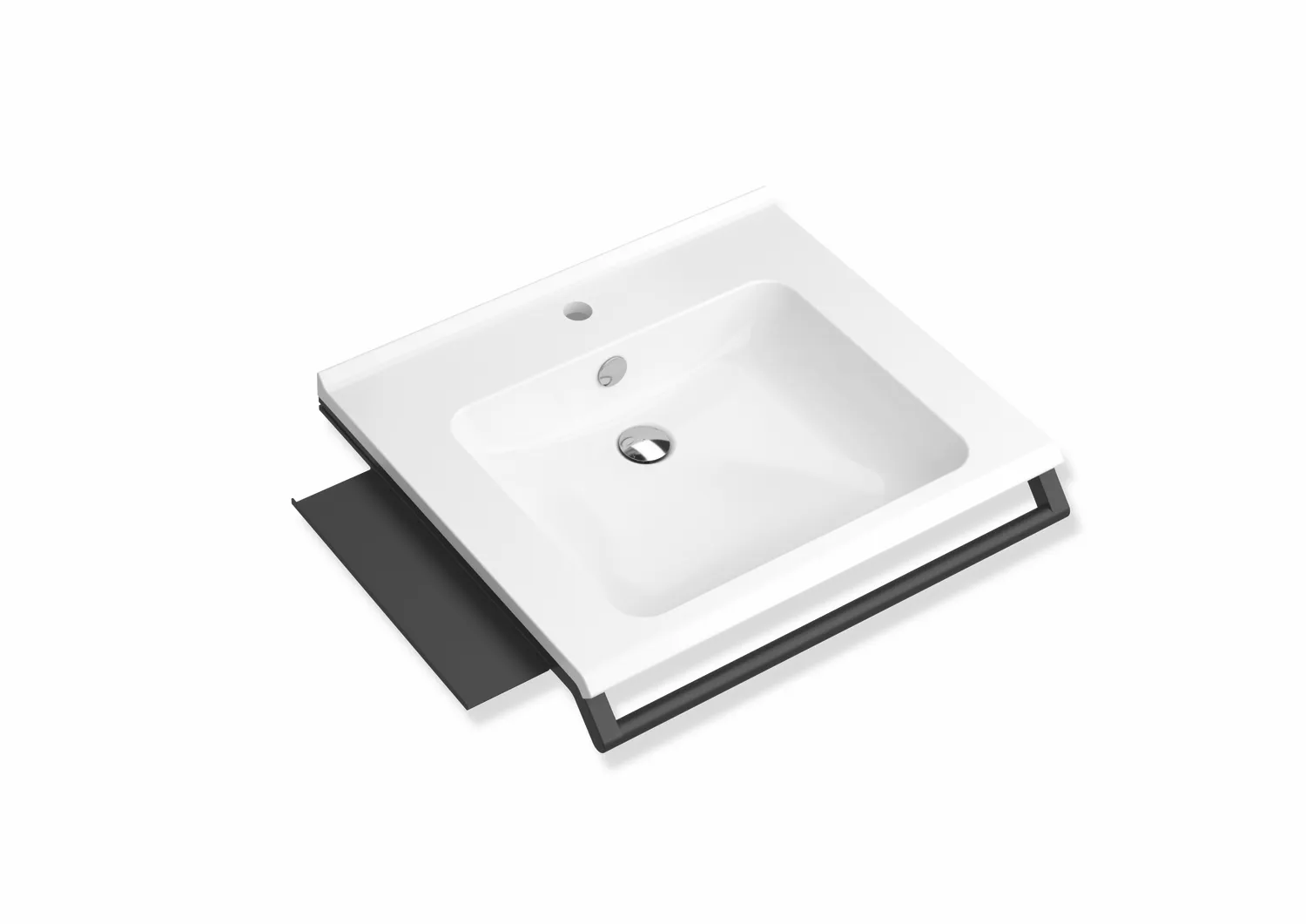 Set WT mit Haltegriff und Ablage 950.13.203 mit Zubehör weiß tiefmatt Set WT mit Haltegriff und Ablage 950.13.203 mit Zubehör weiß tiefmatt