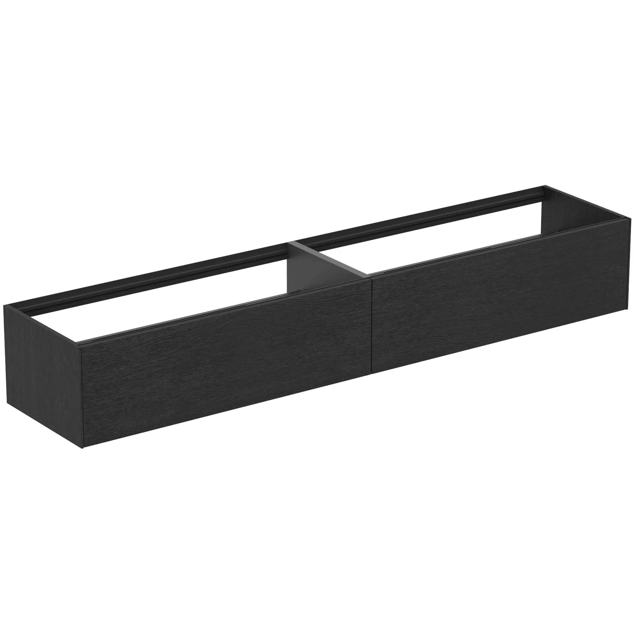 Ideal Standard Waschtischunterschrank „Conca“ 238,5 × 36 × 50,5 cm Eiche geflammt Furnier Ideal Standard Waschtischunterschrank „Conca“ 238,5 × 36 × 50,5 cm Eiche geflammt Furnier