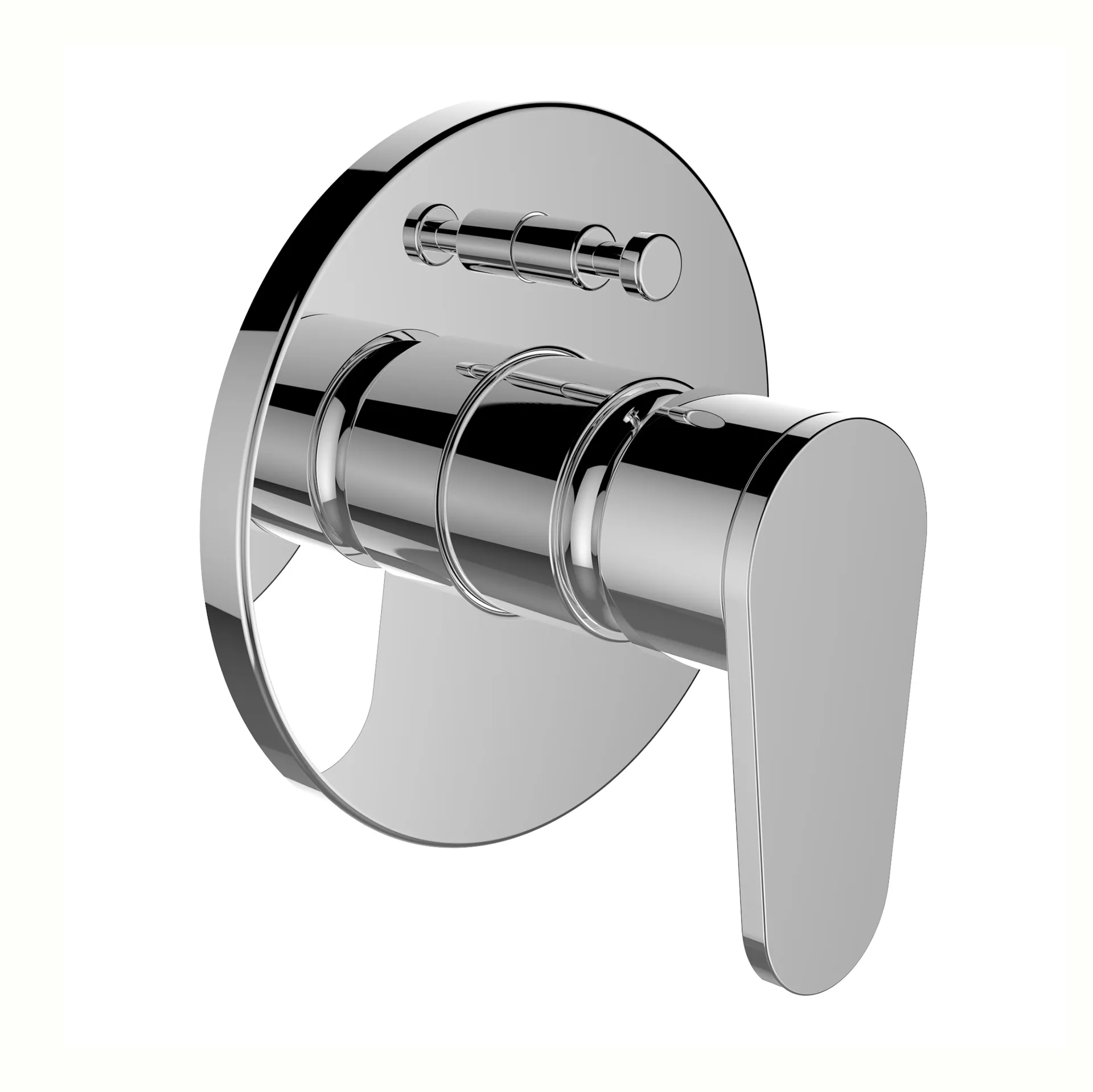 Einhebel-Wannenmischer Unterputz THE NEW CLASSIC mit Rohrunterbrecher für SIMIBOX Standard oder SIMIBOX Light ohne Zubehör chrom