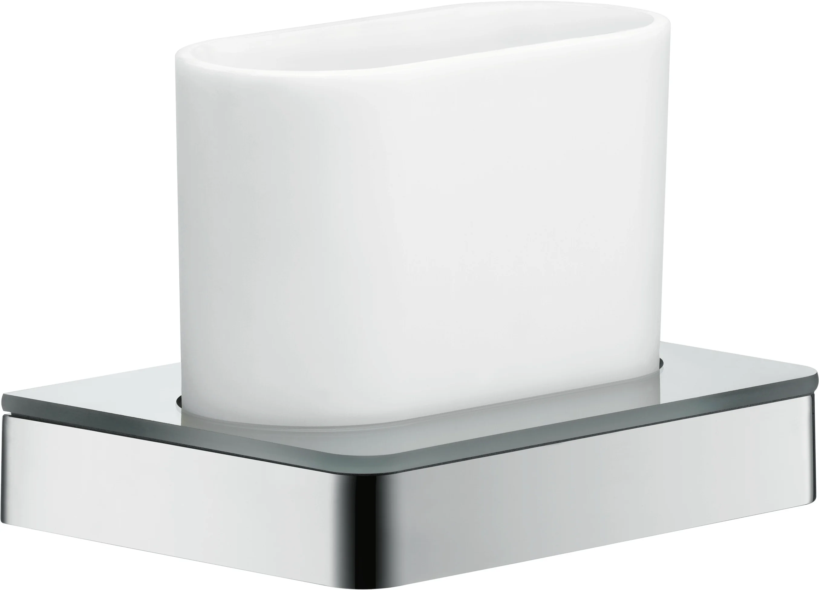 Hansgrohe Axor Universal Softsquare Zahnputzbecher Chrom, Wandmontage, Bohrabstand 108 mm, Durchmesser Bohrloch 6 mm Hansgrohe Axor Universal Softsquare Zahnputzbecher Chrom, Wandmontage, Bohrabstand 108 mm, Durchmesser Bohrloch 6 mm