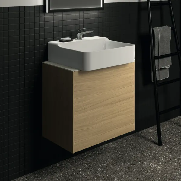 Ideal Standard Waschtischunterschrank „Conca“ 60 × 54 × 37,3 cm Eiche hell Furnier Ideal Standard Waschtischunterschrank „Conca“ 60 × 54 × 37,3 cm Eiche hell Furnier