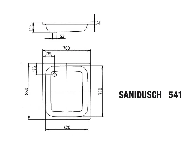 Kaldewei rechteck Duschwanne „Sanidusch“ 700 × 850 mm ohne Oberflächenbeschichtung, ohne Oberflächenveredelung, in alpinweiß Kaldewei rechteck Duschwanne „Sanidusch“ 700 × 850 mm ohne Oberflächenbeschichtung, ohne Oberflächenveredelung, in alpinweiß