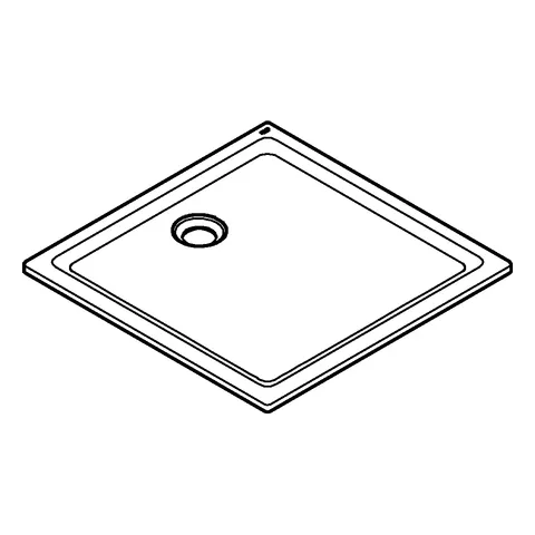 Acryl Duschwanne 39301, Maße: 900 x 900 mm, Tiefe: 30 mm, alpinweiß Acryl Duschwanne 39301, Maße: 900 x 900 mm, Tiefe: 30 mm, alpinweiß