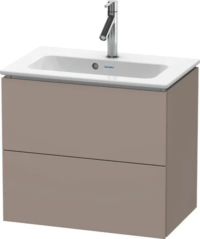 Duravit Waschtischunterschrank wandhängend „L-Cube“ 62 × 55 × 39,1 cm Basalt Matt