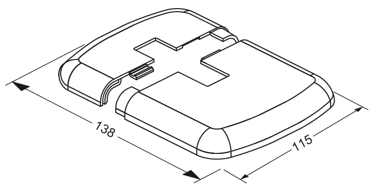Zubehör Kunststoffkappe AD1 für STF weiß Zubehör Kunststoffkappe AD1 für STF weiß