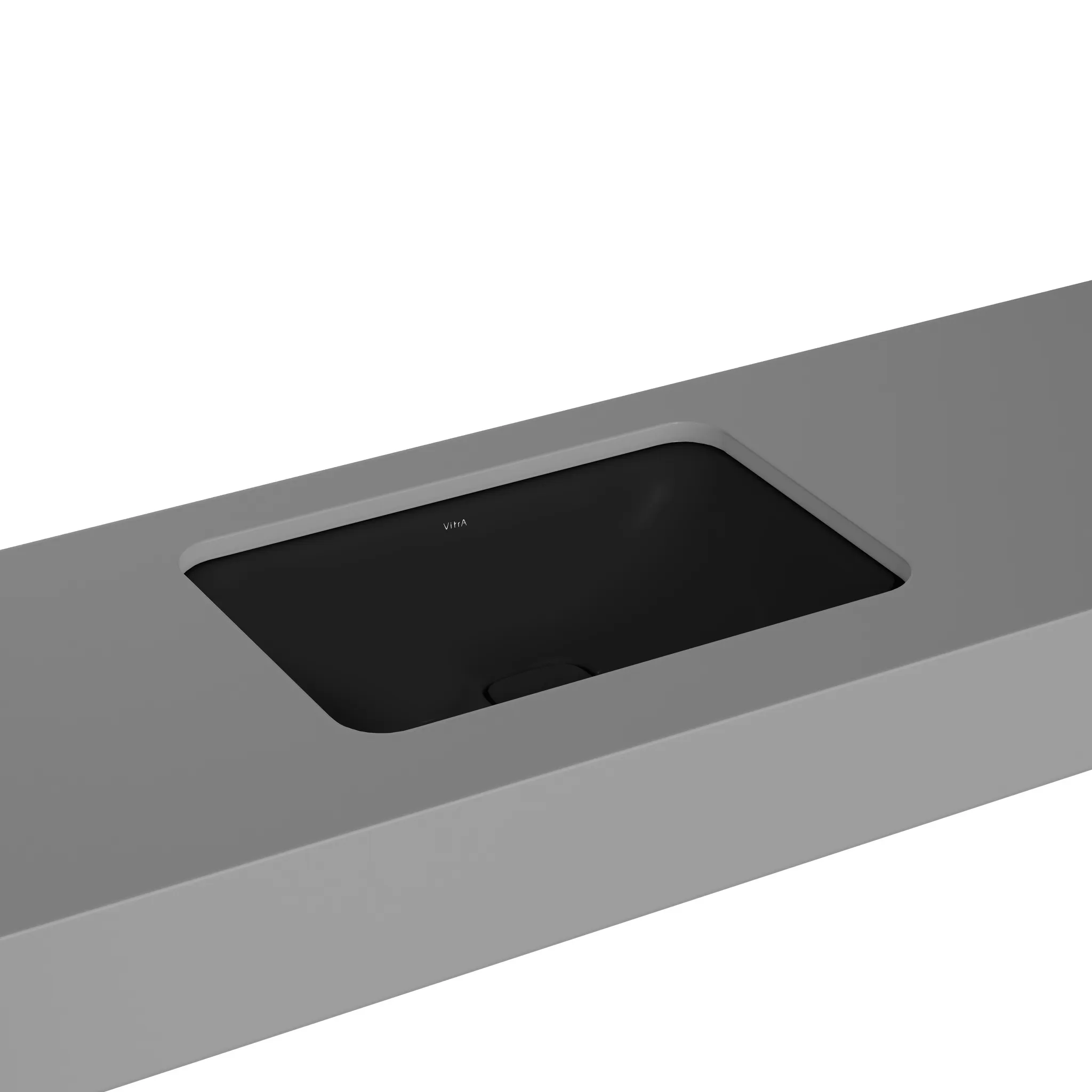 VitrA New Metropole Unterbauwaschtisch rechteckig 60x40cm, Schwarz Matt VitrA New Metropole Unterbauwaschtisch rechteckig 60x40cm, Schwarz Matt