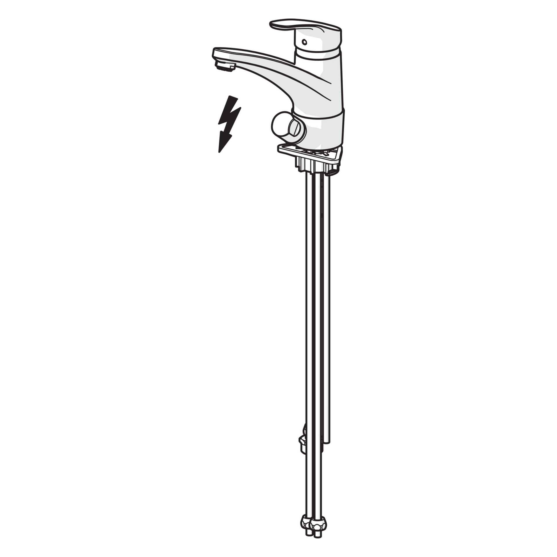 Hansa Einhand-Küchenarmatur „Mix“ Ausladung 203 mm in chrom Hansa Einhand-Küchenarmatur „Mix“ Ausladung 203 mm in chrom