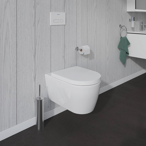 Duravit Wand-Tiefspül-WC inkl. WC-Sitz „ME by Starck“ 37,35 × 57 × 39,5 cm, Befestigung sichtbar Duravit Wand-Tiefspül-WC inkl. WC-Sitz „ME by Starck“ 37,35 × 57 × 39,5 cm, Befestigung sichtbar