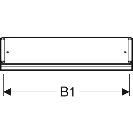 Geberit Spiegelschrank „One“ 60 × 15 cm in Aluminium eloxiert