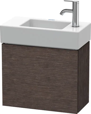 Duravit Waschtischunterschrank wandhängend „L-Cube“ 48 × 40 × 24 cm Eiche Dunkel gebürstet