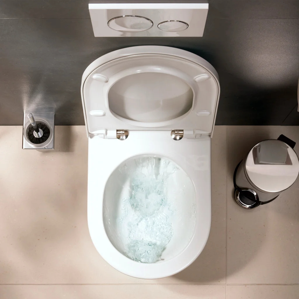 Hansgrohe EluPura Original S Wand-WC, spülrandlos, glänzend, 540 mm Höhe, horizontaler Abgang, AquaChannel Flush, HygieneEffect Hansgrohe EluPura Original S Wand-WC, spülrandlos, glänzend, 540 mm Höhe, horizontaler Abgang, AquaChannel Flush, HygieneEffect