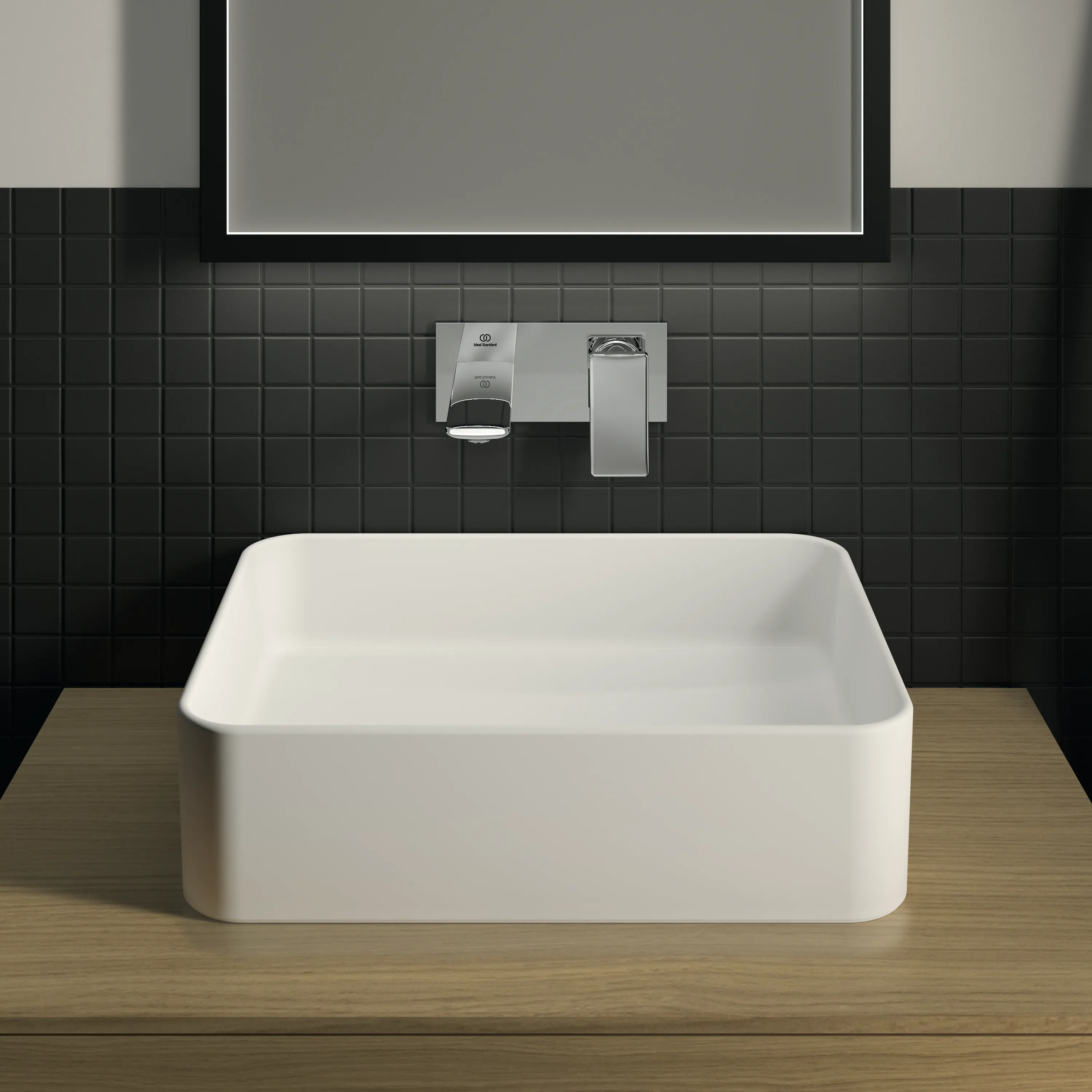 Ideal Standard Conca Schale, eckig, weiß mit IdealPlus, 600x400x110 mm