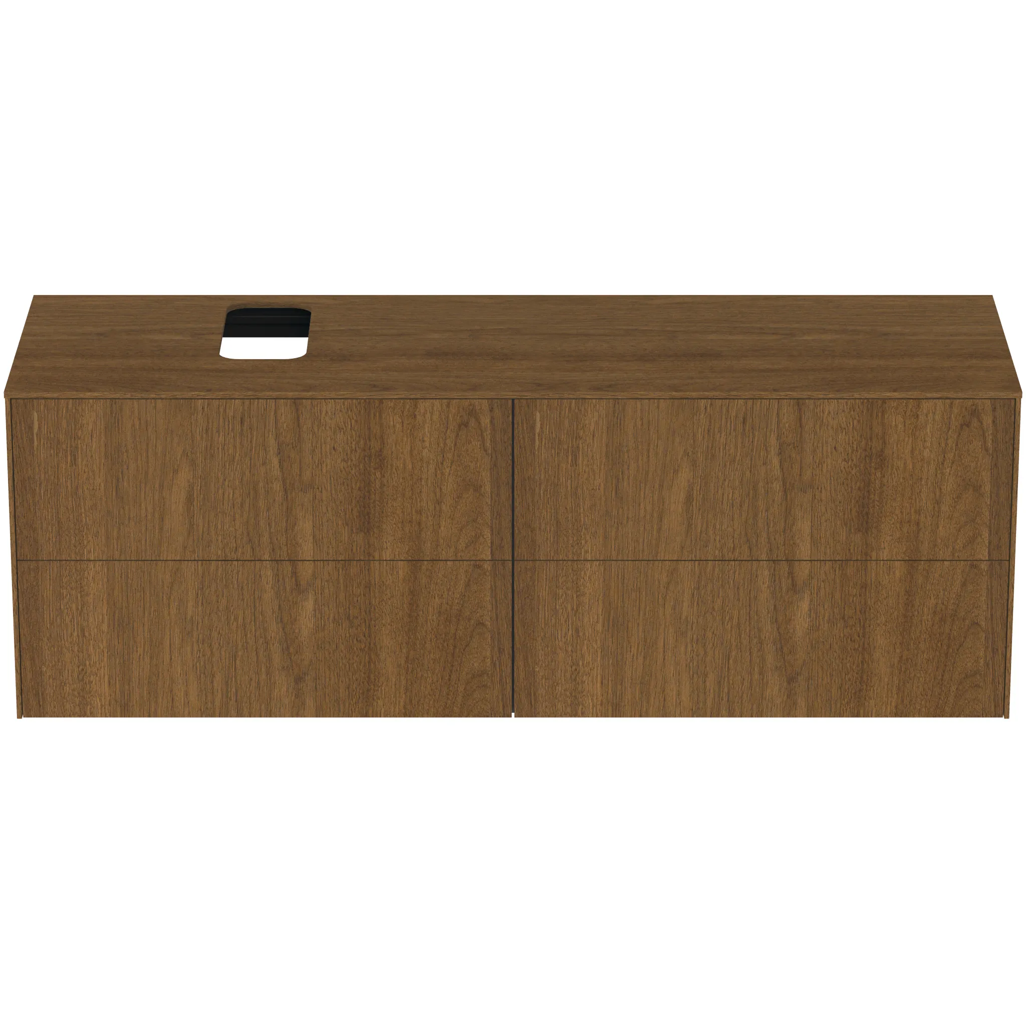 Ideal Standard Waschtischunterschrank „Conca“ 158,7 × 55 × 50,5 cm Walnuss dunkel Furnier Ideal Standard Waschtischunterschrank „Conca“ 158,7 × 55 × 50,5 cm Walnuss dunkel Furnier