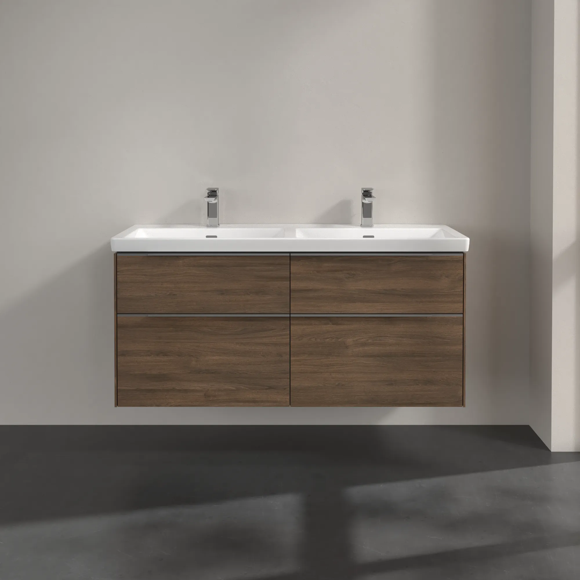 Villeroy & Boch Waschtischunterschrank „Subway 3.0“ für Schrank-Doppelwaschtisch 1272 × 576 × 478 mm Arizona Oak, für links und rechts Villeroy & Boch Waschtischunterschrank „Subway 3.0“ für Schrank-Doppelwaschtisch 1272 × 576 × 478 mm Arizona Oak, für links und rechts