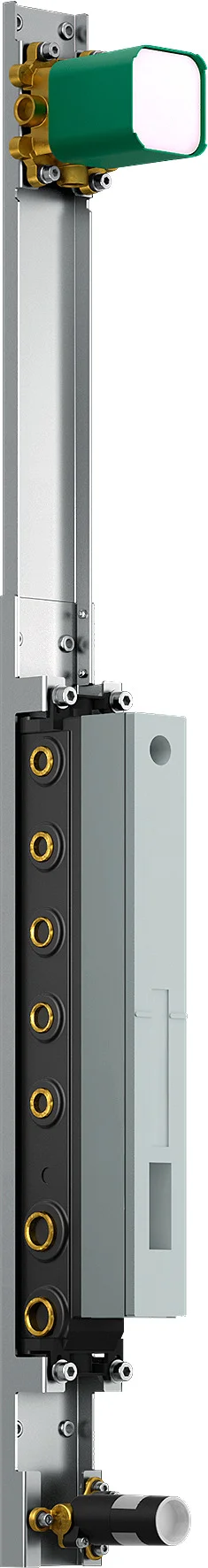 Hansgrohe AXOR ShowerComposition Grundkörper für Duschpaneel – Wandmontage, vertikale Montage, Einbautiefe 106–134 mm Hansgrohe AXOR ShowerComposition Grundkörper für Duschpaneel – Wandmontage, vertikale Montage, Einbautiefe 106–134 mm