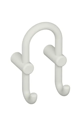 HEWI Garderobendoppelhaken Serie 801, 90x165x87mm, Lichtgrau