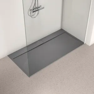 Ideal Standard Duschwanne „UltraFlatSi.life“ 80 × 160 cm in Quarzgrau