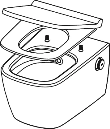 TECE Dusch-WC „neo“, Befestigung verdeckt, ohne Spülrand TECE Dusch-WC „neo“, Befestigung verdeckt, ohne Spülrand