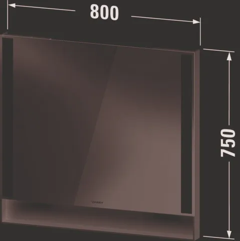 Duravit Spiegel „Qatego“ 80 × 75 cm