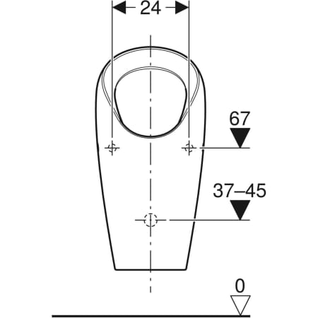 wasserloses Urinal „Selva“, ohne Zielobjekt 