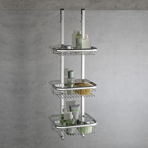 HSK gerahmte Schiebetür 3-teilig „Favorit“ Glas Chinchilla, Profile Weiß, H: 1850 mm HSK gerahmte Schiebetür 3-teilig „Favorit“ Glas Chinchilla, Profile Weiß, H: 1850 mm