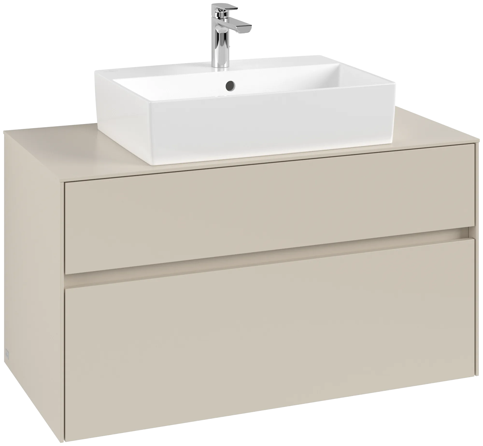 Villeroy & Boch Collaro Waschbeckenunterschrank C12500, 1000 x 548 x 500 mm, Cashmere Grey
