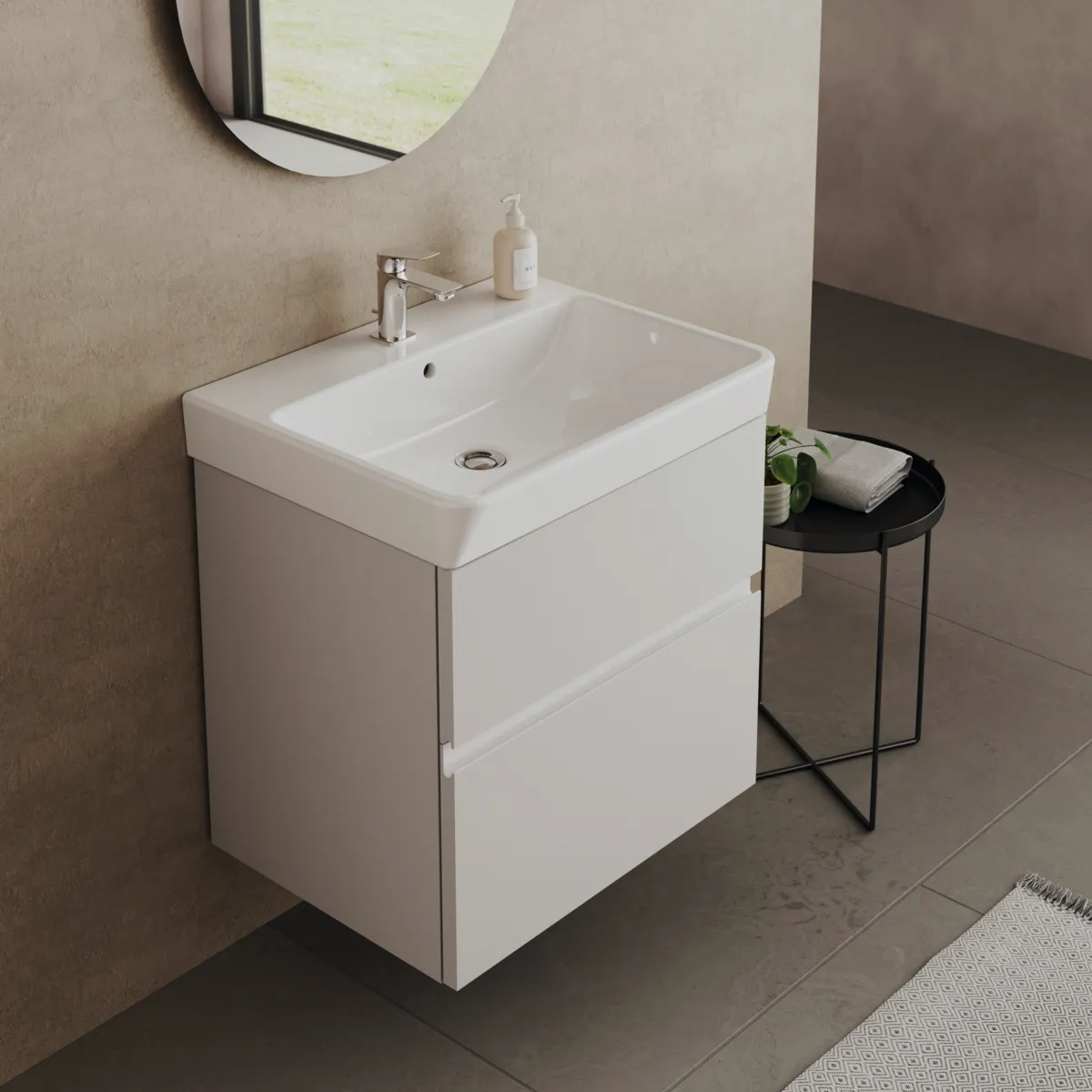 Ideal Standard Waschbecken „i.lifeB“, Hahnlochposition mittig in Weiß