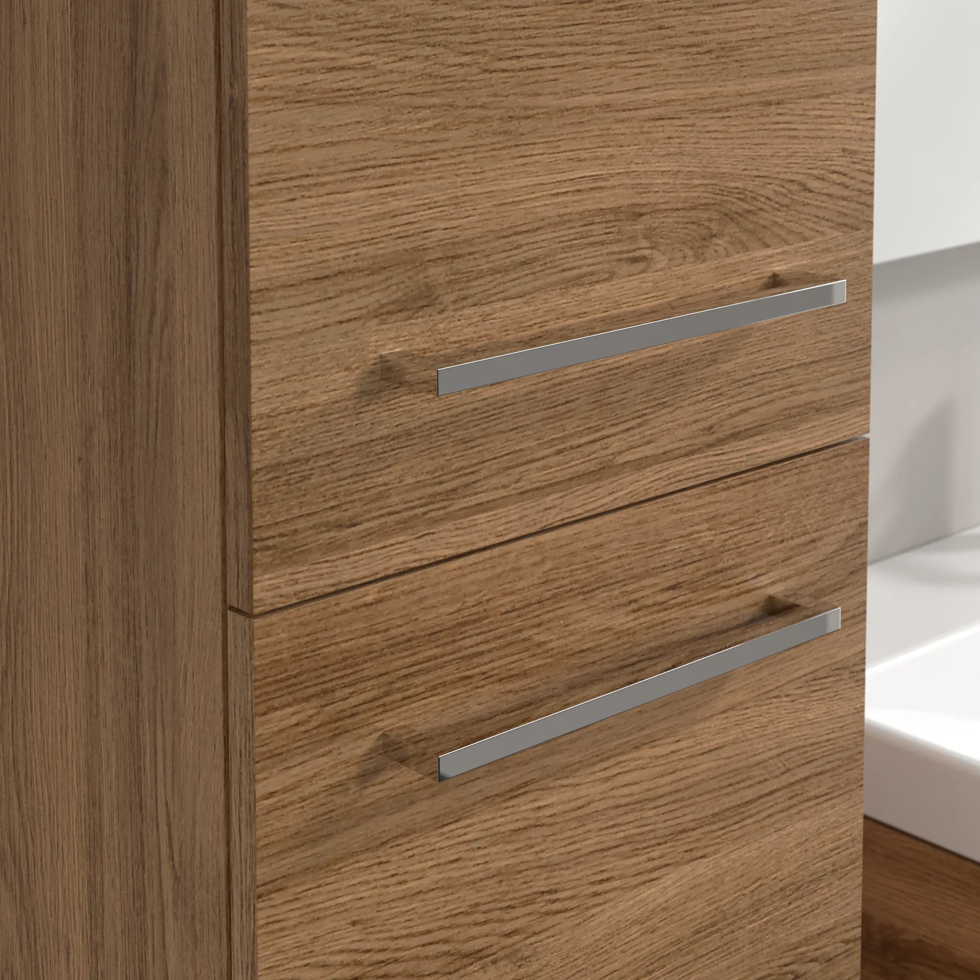 Villeroy & Boch Hochschrank „Avento“ 35 × 176 × 37,2 × 37,2 cm Kansas Oak, Anschlag links, Soft Closing, 2 Türen Villeroy & Boch Hochschrank „Avento“ 35 × 176 × 37,2 × 37,2 cm Kansas Oak, Anschlag links, Soft Closing, 2 Türen