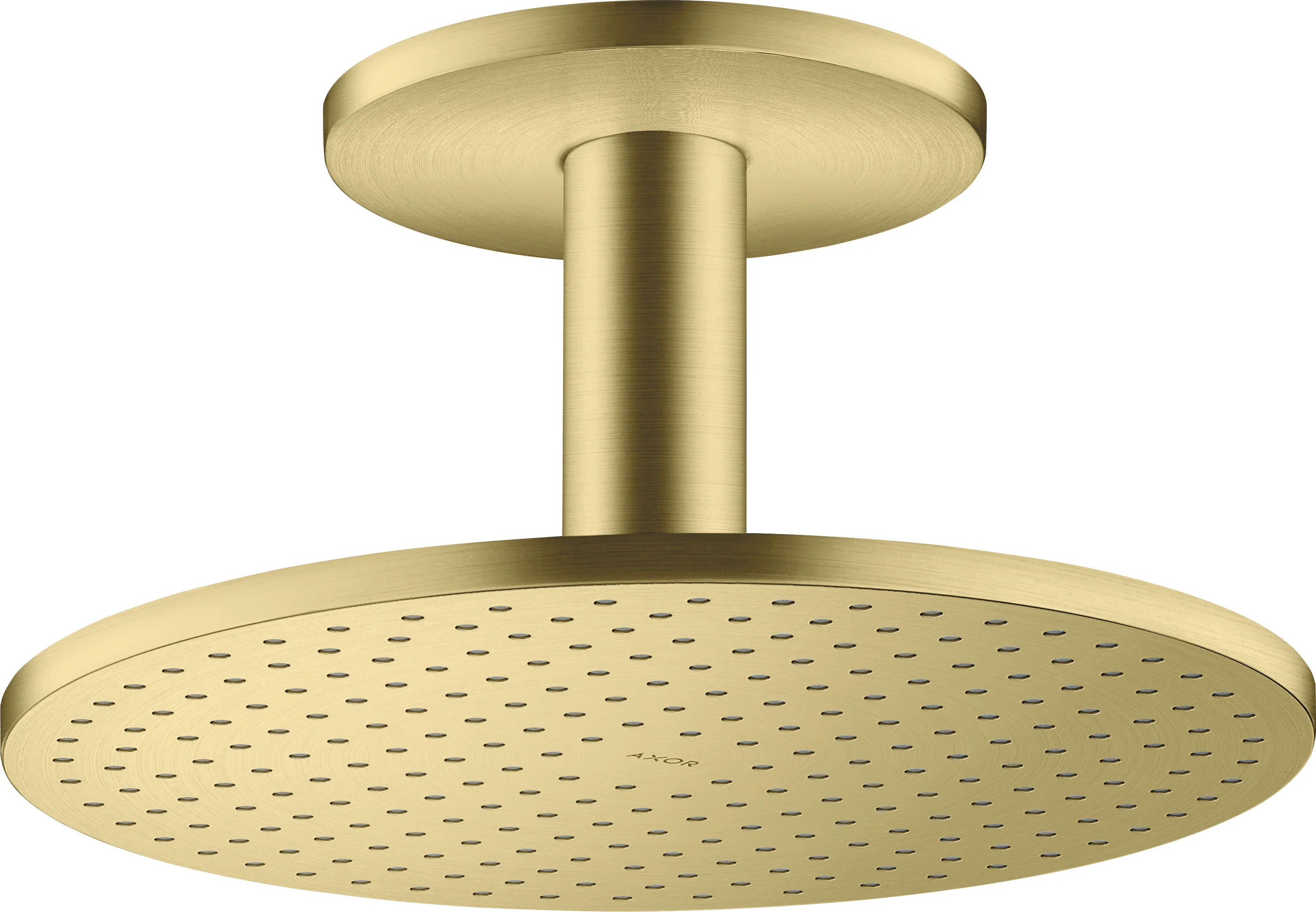 Hansgrohe AXOR ShowerSolutions Kopfbrause 300 2jet Deckenmontage Brushed Brass DN15 18 l/min