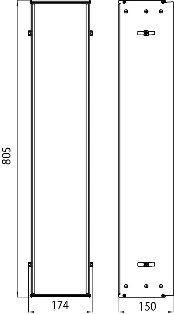 emco Einbaurahmen für Unterputz-Module „asis module 2.0“, „asis module 150“ 17,4 × 80,5 × 15 cm emco Einbaurahmen für Unterputz-Module „asis module 2.0“, „asis module 150“ 17,4 × 80,5 × 15 cm
