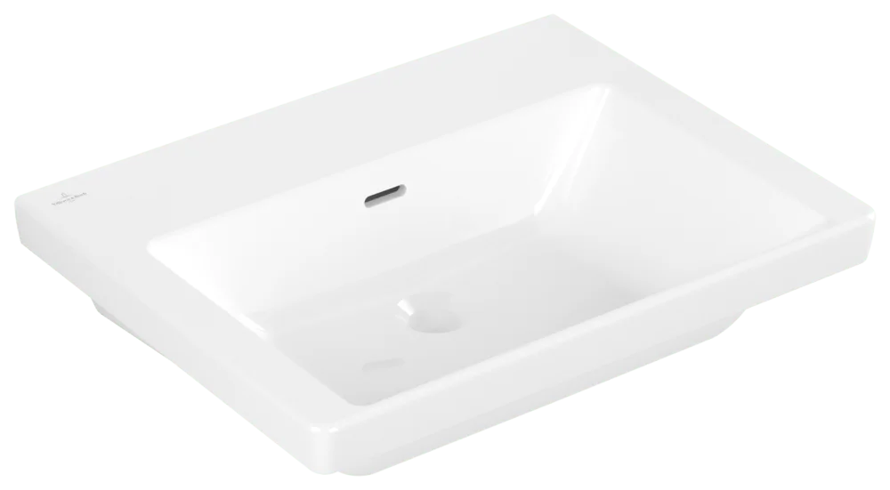 Villeroy & Boch Schrankwaschtisch Subway 3.0, 600x470x165mm, weiß Alpin, TitanCeram, glänzend, mit Überlauf